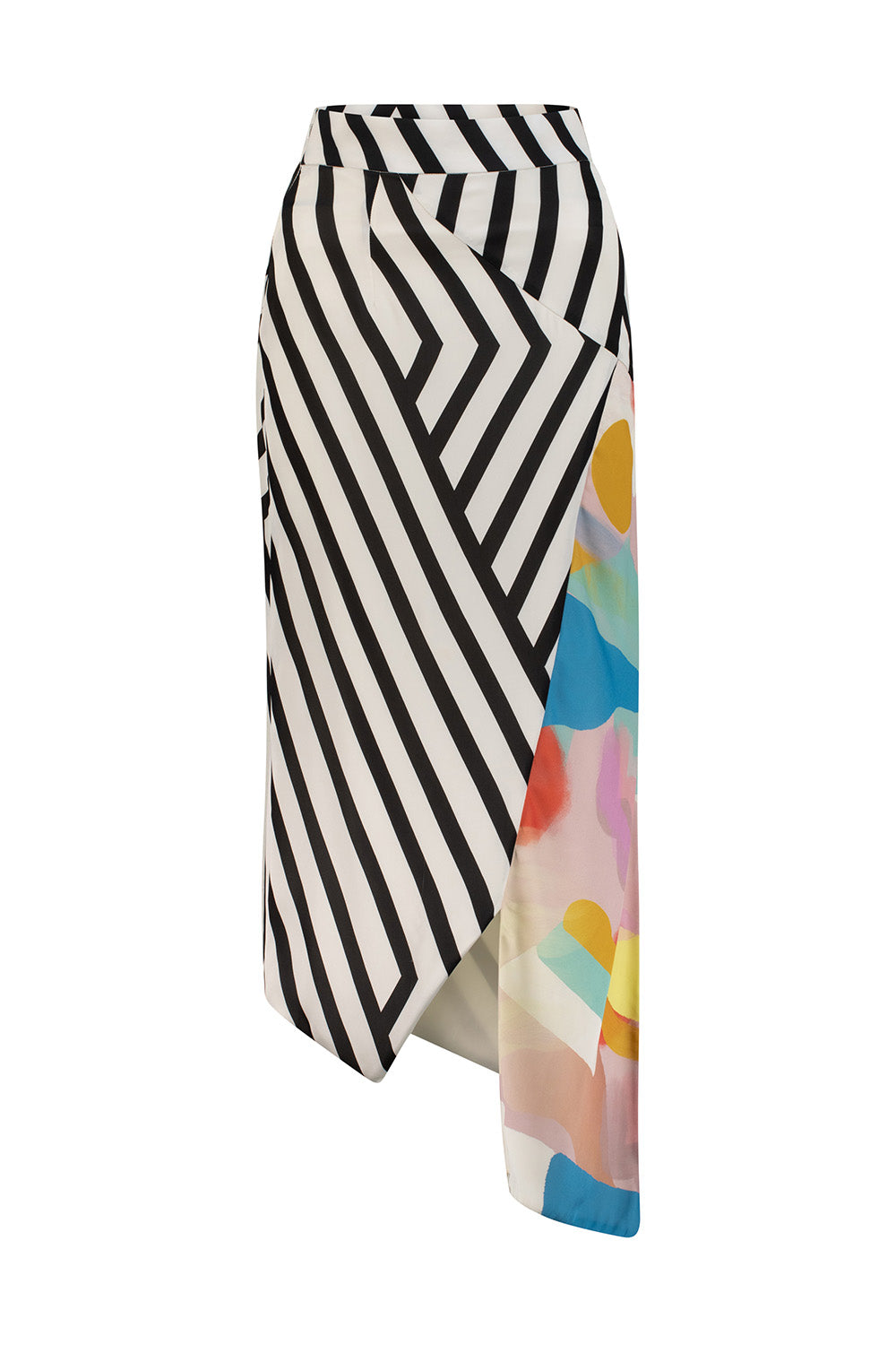 Abstract Chevron Skirt