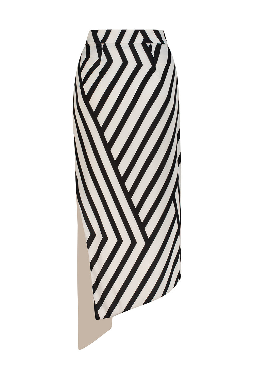 Abstract Chevron Skirt