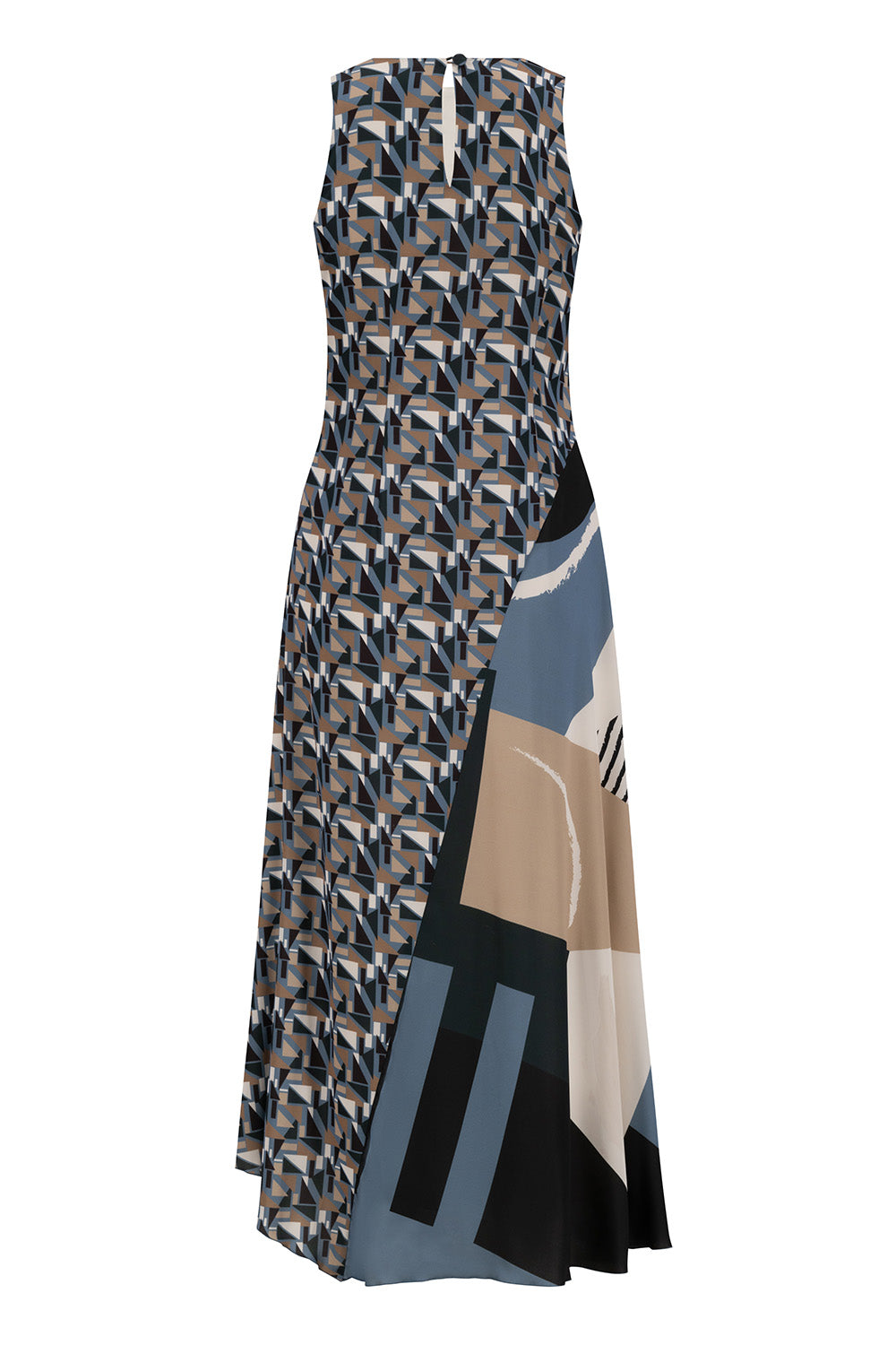 Geometric Horizon Maxi Dress