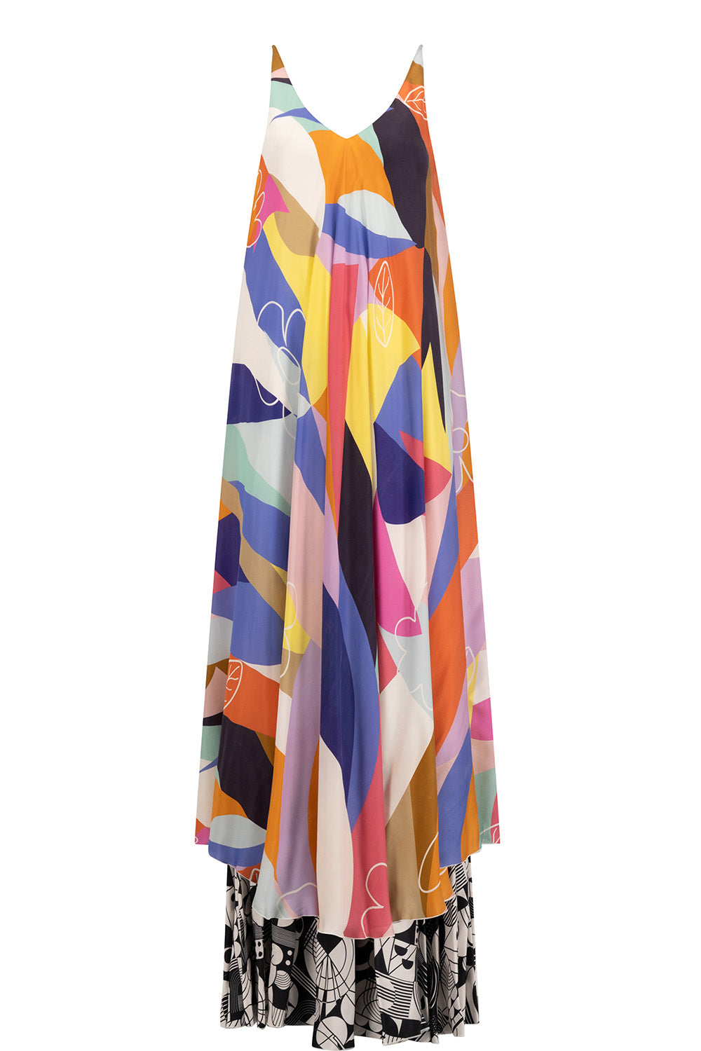 The Abstract Harmony Maxi Dress