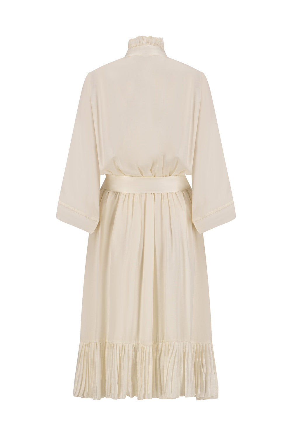 The Ivory Elegance Midi Dress