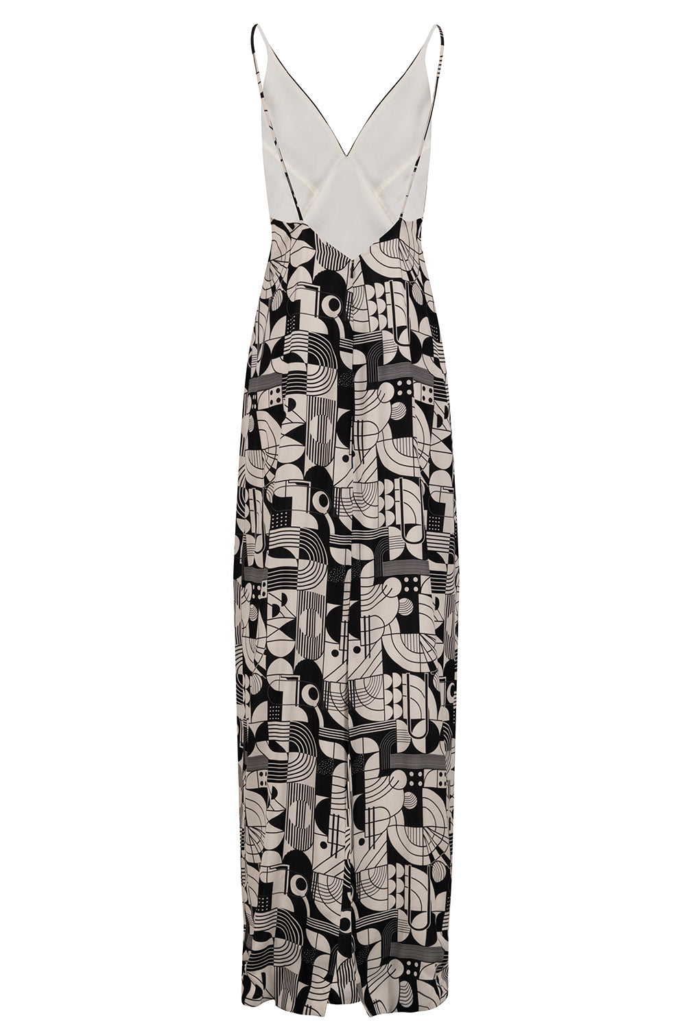 The Monochrome Art Maxi Dress